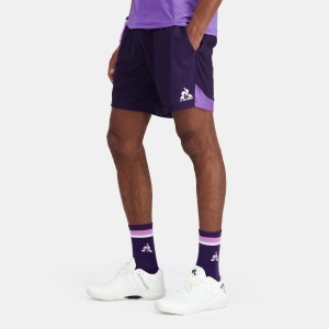 Purple Men's Le Coq Sportif Performance Tennis Shorts | SG473668 | Singapore