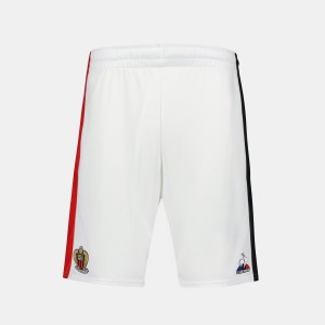 White Men's Le Coq Sportif OGC Nice Shorts | SG324086 | Singapore