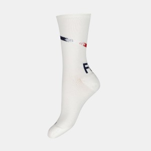 White Women's Le Coq Sportif France's Olympic team Socks | SG521227 | Singapore